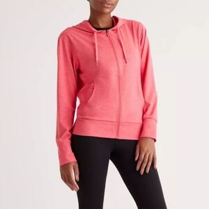 Quince Full Zip Hoodie Pink S